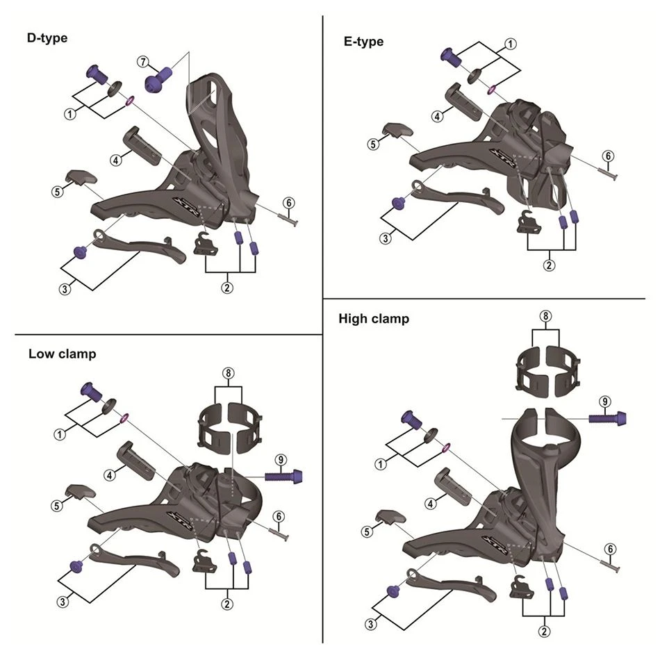 Shimano XT Umwerfer FD-M8020 / FD-M8025 2-/11-fach 4 Shimano XT Umwerfer FD-M8020 / FD-M8025 2-/11-fach – Bild 2